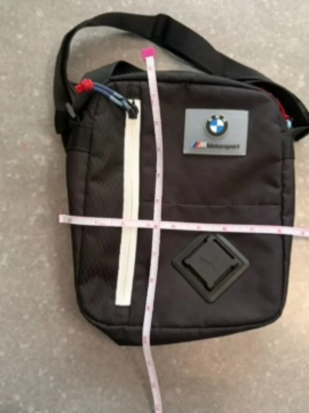 BMW Motorsport x Puma Black Crossbody Shoulder Bag
